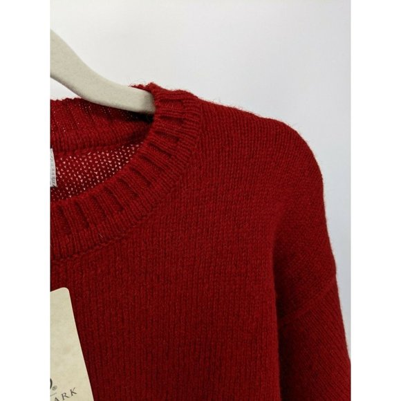 NEW VTG Antartex 100% Pure New Wool Small Sweater Red Crew Knit - Picture 8 of 8